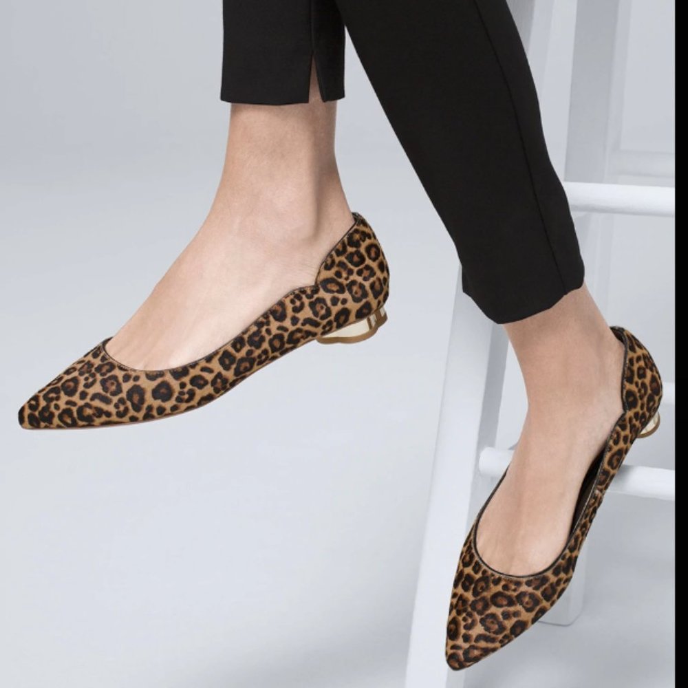 Leopard Calf Hair Flats from WH BM